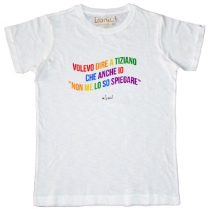 Maglia Uomo "Volevo dire a Tiziano che anche io non me lo so spiegare"