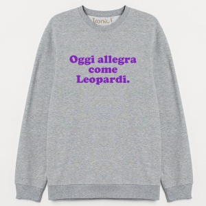 Felpa Donna "Allegra come Leopardi"