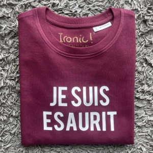 Felpa Donna "Je Suis Esaurit" - Img 1