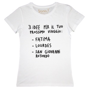 Maglia Donna "3 idee per il prossimo viaggio"