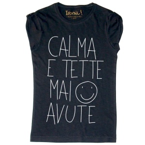 Maglia Donna "Calma e tette mai avute" - Img 2
