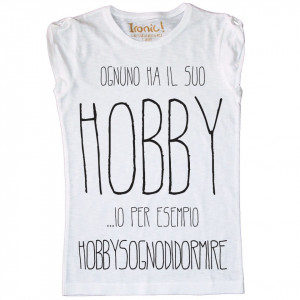 Maglia Donna Hobbysognodidormire...