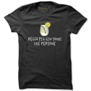 Maglia Uomo "Reggo più Gin Tonic che persone" - Img 2