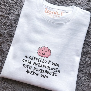 Felpa Donna "Il cervello è una cosa meravigliosa" - Img 2