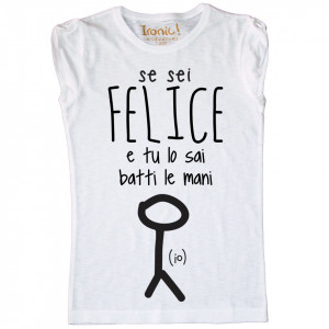 Maglia Donna "Se sei felice batti le mani" - Img 4
