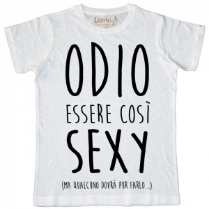 Maglia Uomo Odio Essere...