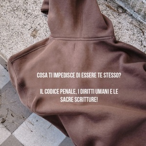 Felpa Cappuccio "Cosa ti impedisce" - Img 2