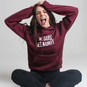 Felpa Donna "Je suis Esaurit"