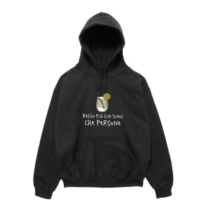 Felpa Cappuccio "Reggo più Gin Tonic che persone"