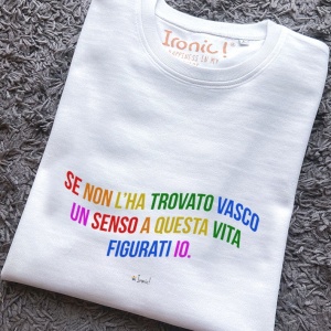 Felpa Donna "Se non l'ha trovato Vasco un senso a questa vita figurati io" - Img 2