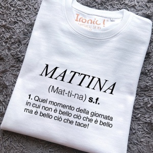 Felpa girocollo Donna "Mattina"