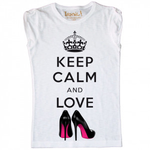 Maglia Bambina Keep Calm and Love Shoes