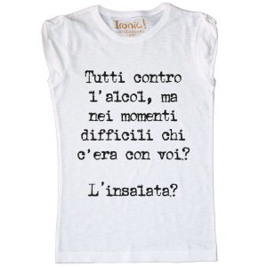 Maglia Donna "Tutti contro l'alcol..."