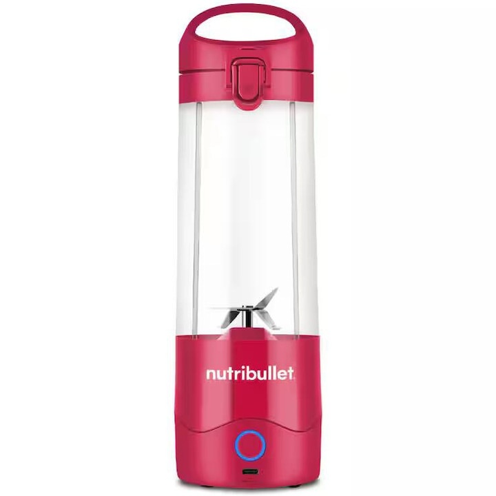 Blender portabil Nutribullet® NBP003MA, Cupa 475 ml, USB-C, Magenta - 2 | YEO