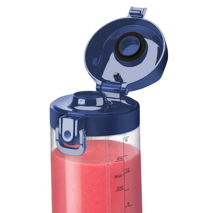 Blender portabil Nutribullet® OC003NBL, capacitate 475 ml, 15 utilizari per incarcare, USB-C, albastru - 2 | YEO