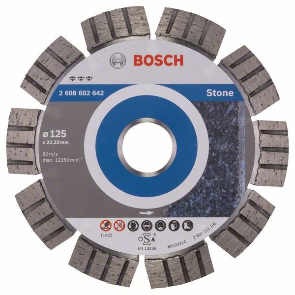 Bosch Disc diamantat Best for Stone 125x22.23x2.2x12mm - 1 | YEO