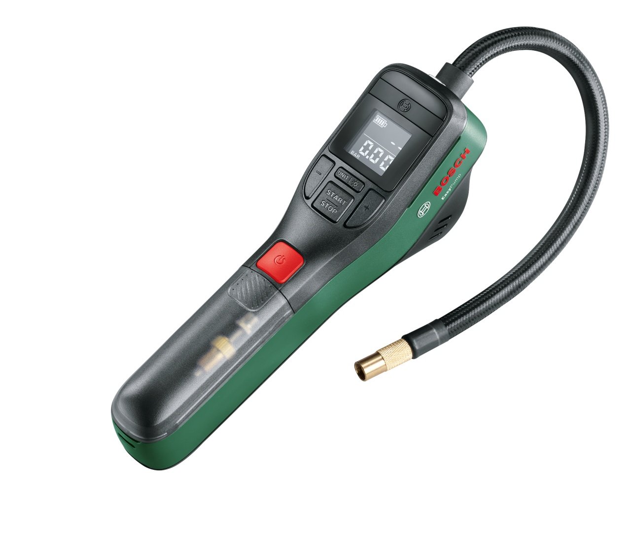 Bosch EasyPump Pompa pneumatica cu acumulator integrat, 3.6V, 3Ah, 10bar, cablu USB + geanta - 1 | YEO