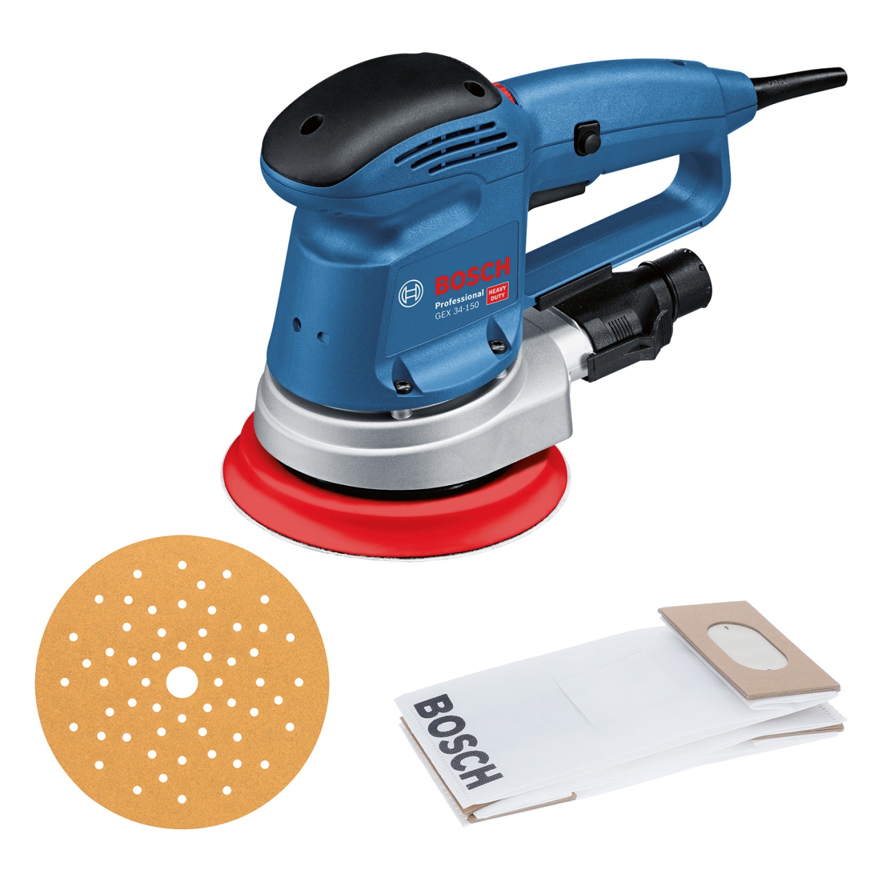 Bosch GEX 34-150 Slefuitor cu excentric 340 W, 150mm