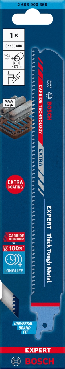 Bosch Panza fierastrau sabie S1155CHC Expert Thick Tough Metal, 225mm - 1 | YEO