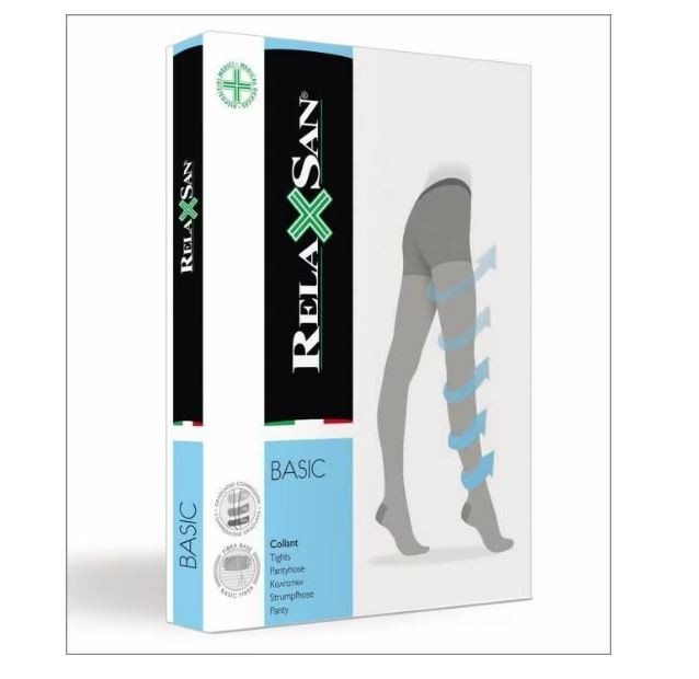 Ciorapi preventie medicinali Relaxsan 430 tip pantalon 8-11mm Hg, 40 DEN, Negru