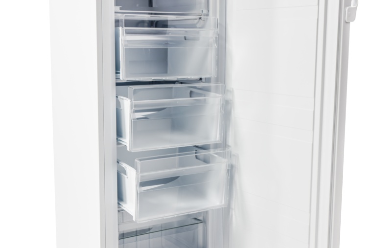 Congelator vertical VIVAX VF-157E W, 160L, Clasa E, Termostat reglabil, Usa reversibila, Suprafata painted metal, 5 cutii depozitare, H 142 cm, Alb - 1 | YEO