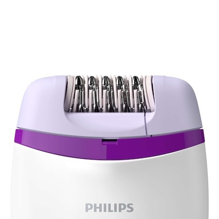 Epilator BRE225/00 Satinelle Essential, Philips, Cu fir, Alb/Violet - 1 | YEO