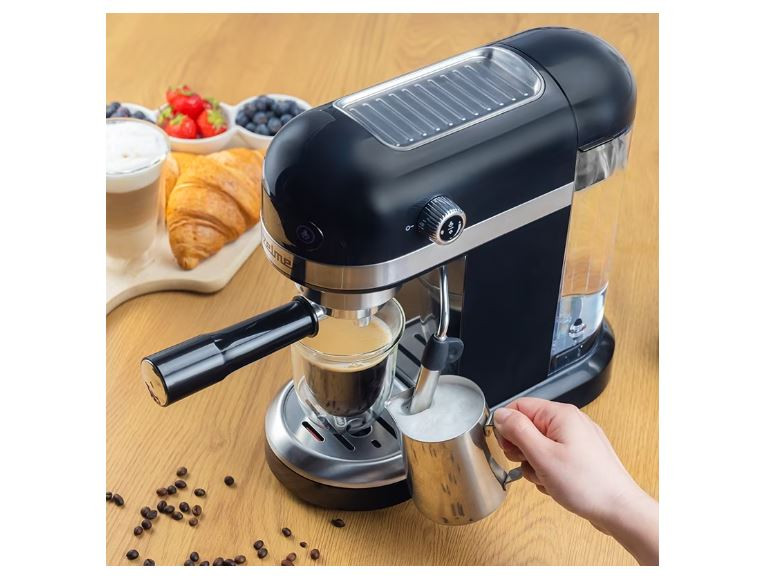 Espressor Zelmer ZCM7295, 1350 W, 20 bar, touch control, rezervor apa 1.4l, inox/negru - 1 | YEO