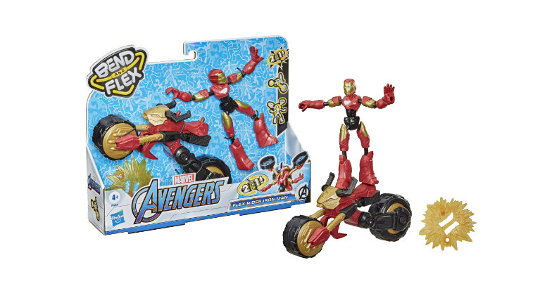 Figurina Bend and Flex Avengers - Iron Man Flex Rider - 1 | YEO