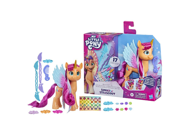 Figurina My Little Pony, Ribbon Hairstyles, Sunny Starscout, 15 cm - 1 | YEO