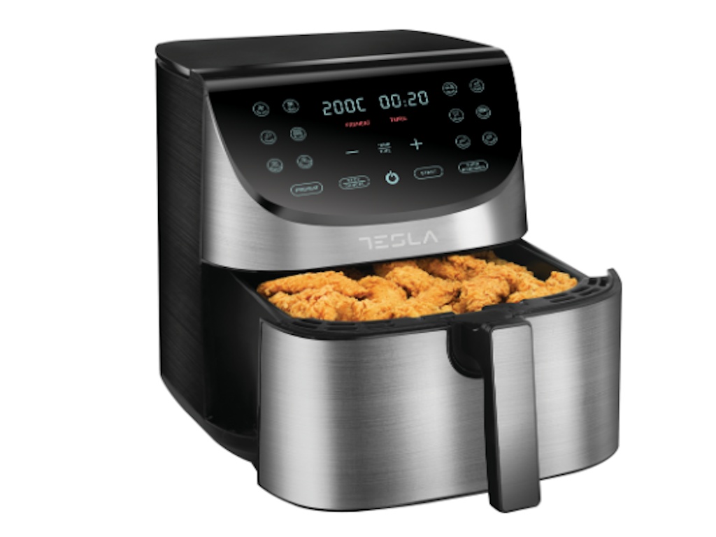 Friteuza cu aer cald Tesla AF701BX, 7L, 0-60 minTouch screen, 1700W, Negru-Inox - 1 | YEO