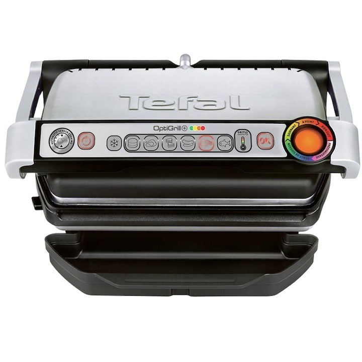 Gratar electric Tefal OptiGrill+ GC712D34 , 2000 W, 6 programe automate, Inox/Negru - 2 | YEO