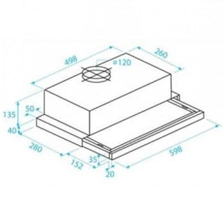 Hota incorporabila telescopica Beko CTB 6407 X, Inox