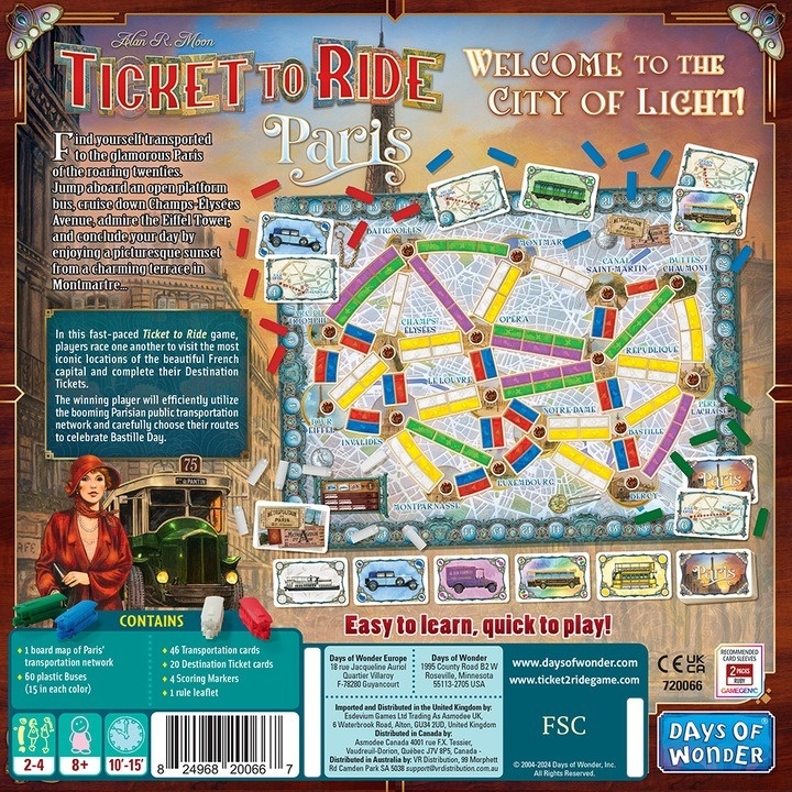 Joc Asmodee - Ticket to Ride Paris, lb. engleza - 3 | YEO