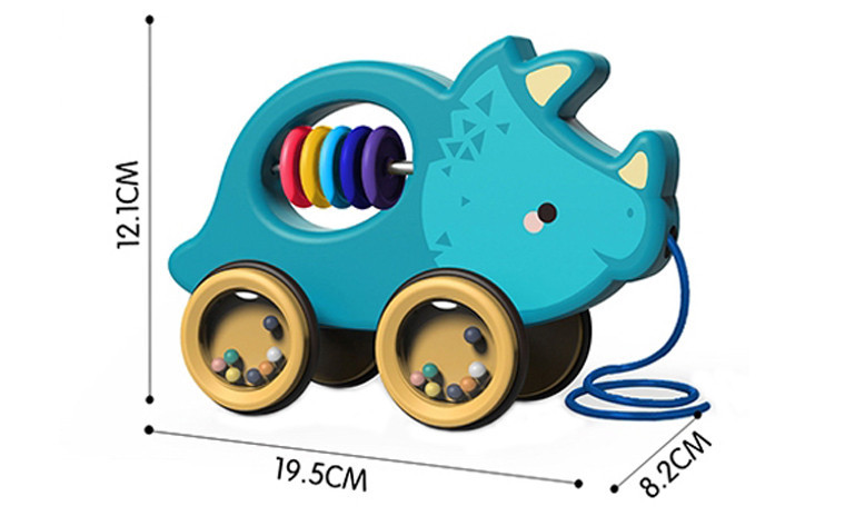 Jucarie de tras interactiva, Triceratops - 1 | YEO