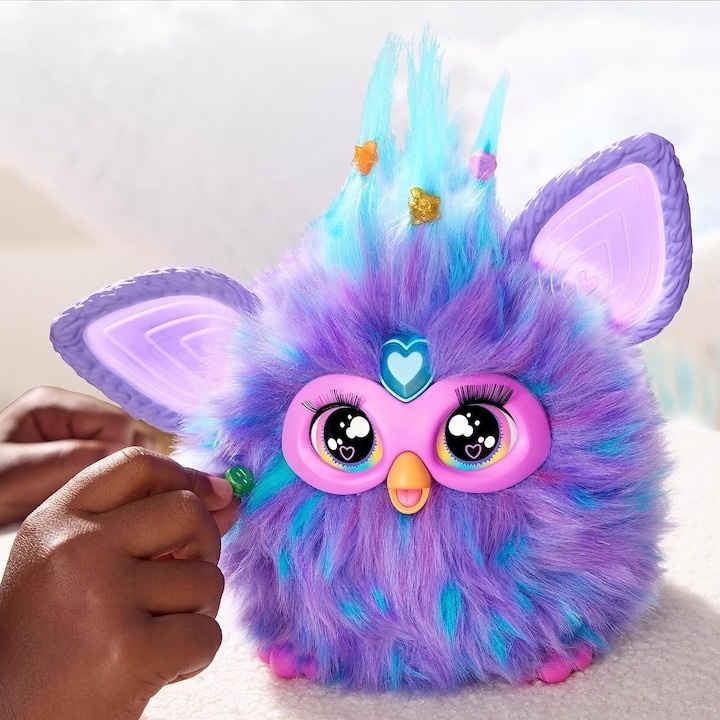 Jucarie interactiva Hasbro, Furby Purple, 15 accesorii, Voice Activated Animatronic, mov, 6 ani+ - 3 | YEO