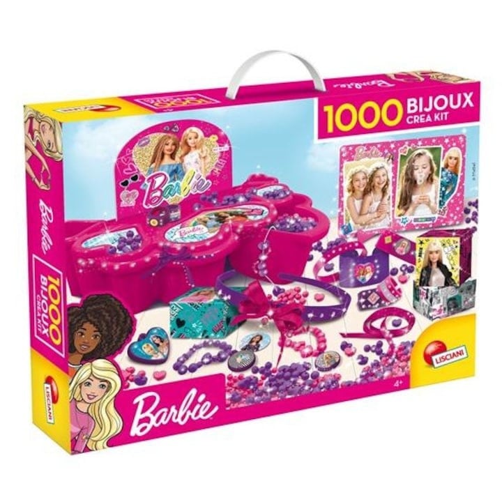 Kit de creatie 1000 bijuterii Lisciani Barbie, Multicolor