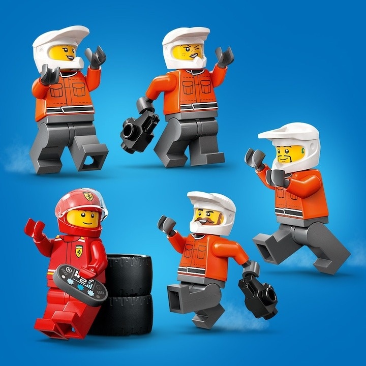 LEGO® City - Boxa si mecanici F1® cu masina Ferrari 60443, 322 piese - 1 | YEO