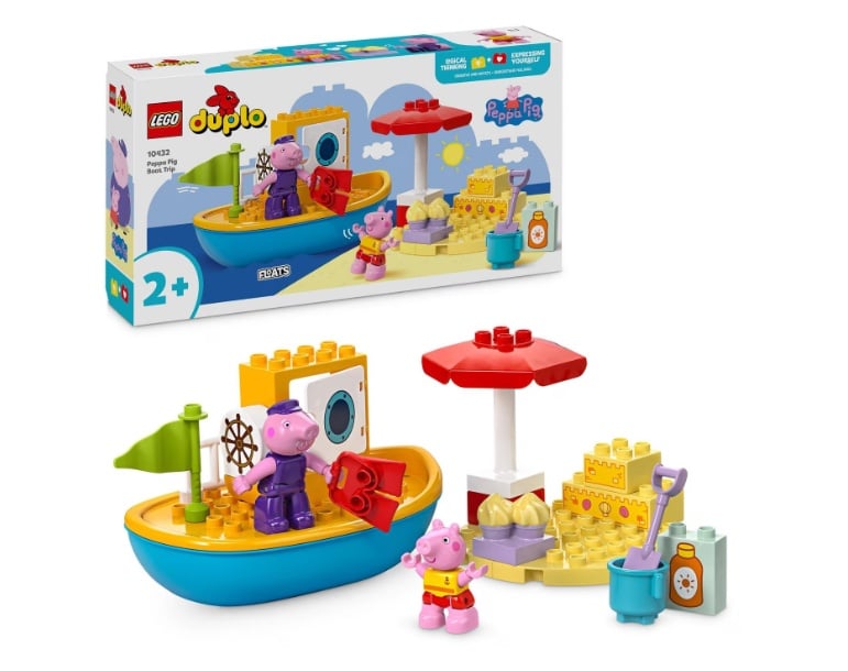 LEGO® DUPLO® - Excursia cu barca a Purcelusei Peppa 10432, 23 piese