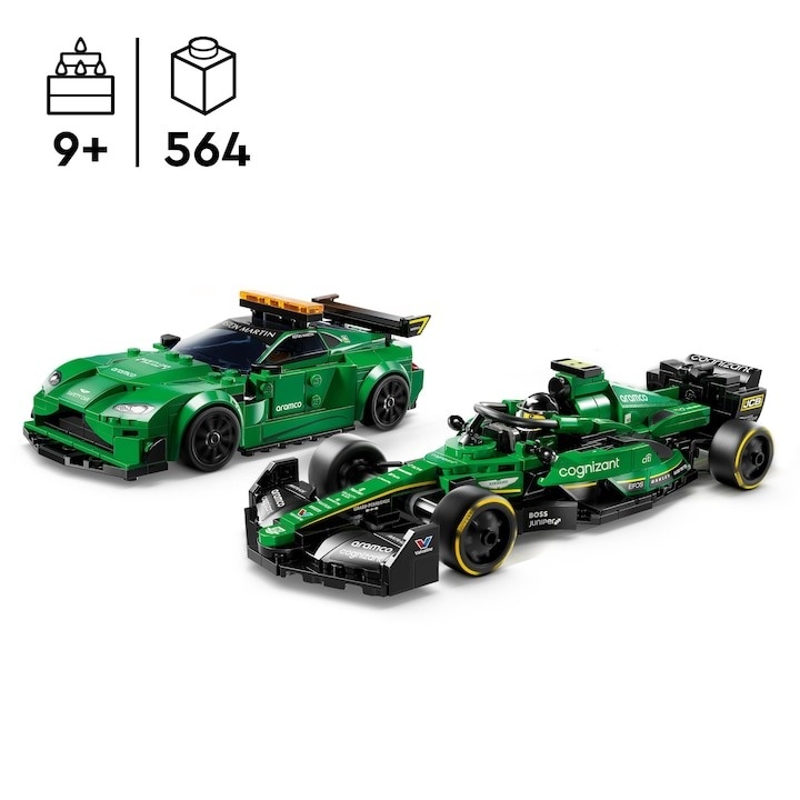 LEGO Speed Champions 76925, Aston Martin Safety Car si AMR23, 564 piese