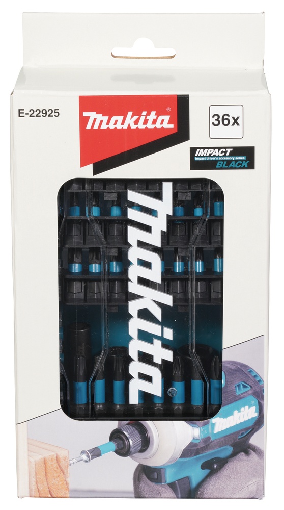 Makita Impact Black E-22925 Set 36 Accesorii insurubare - 2 | YEO