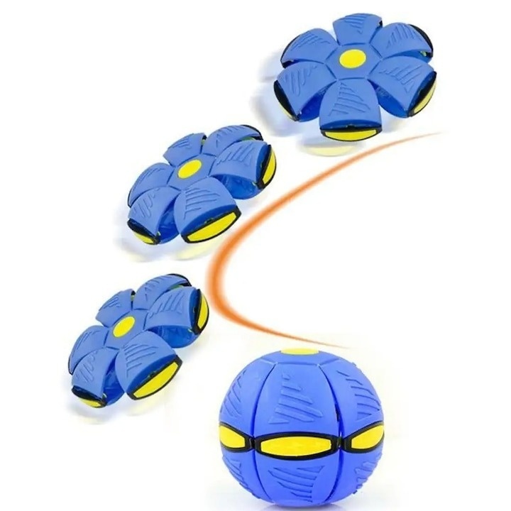 Minge transformabila Phlat Ball, flexibila, multicolor, 21.5cm, Albastra - 1 | YEO
