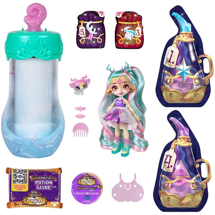 Papusa Pixling Magic Mixies - Galaxy Hair, Deerlee