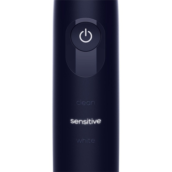 Periuta de dinti electrica Beurer TB50, OLED, autonomie 45 zile, Negru, Tehnologie de curatare oscilanta, pulsatorie 3 programe de curatare individuale: Clean, Sensitive si White Cronometru de 2 minute integrat, Include cap de perie Clean - 3 | YEO