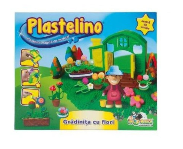 Plastelino - Gradinita cu flori