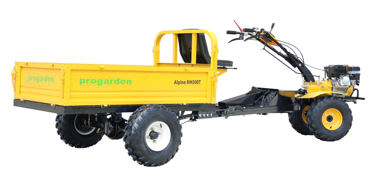 ProGARDEN Alpine RM500T Remorca cu tractiune 500kg, 1 osie, prindere bolt pentru motocultor, roti 19x7-8 - 2 | YEO