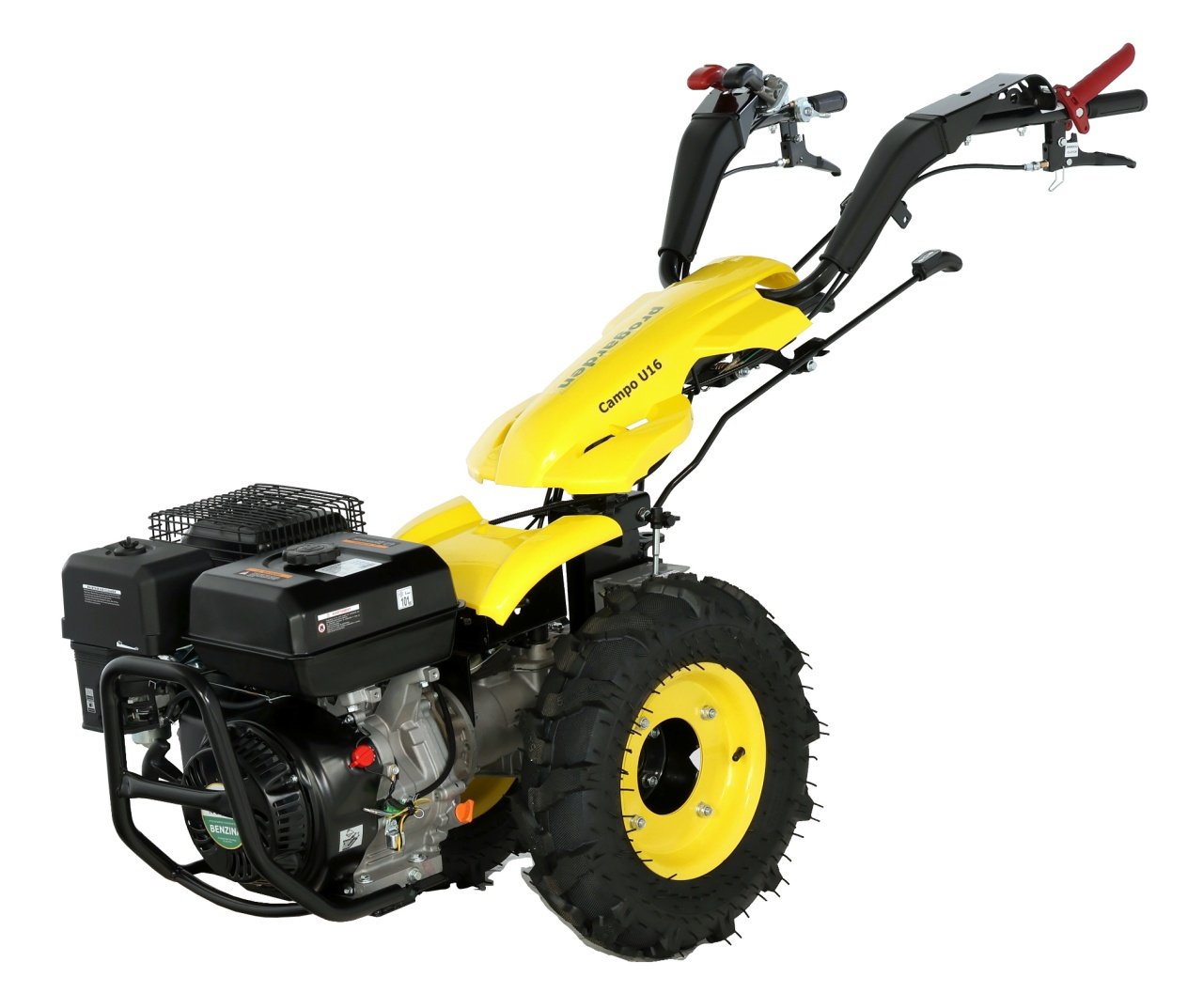 ProGARDEN Campo U16 motocultor multifunctional 14CP, benzina, EU V, pornire la sfoara, 3+2 viteze, reductor + FT90 freza tractata 900mm - 1 | YEO