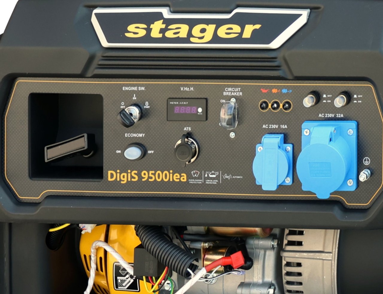 Stager DigiS 9500iea Generator digital invertor open-frame 9.5kW, monofazat, benzina, optional automatizare