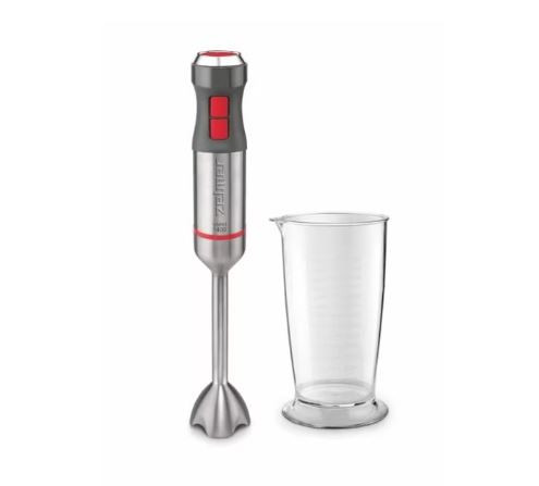 Blender vertical Zelmer ZHB4650, 1400W, TURBO, 4 lame, Control viteza, gri/inox