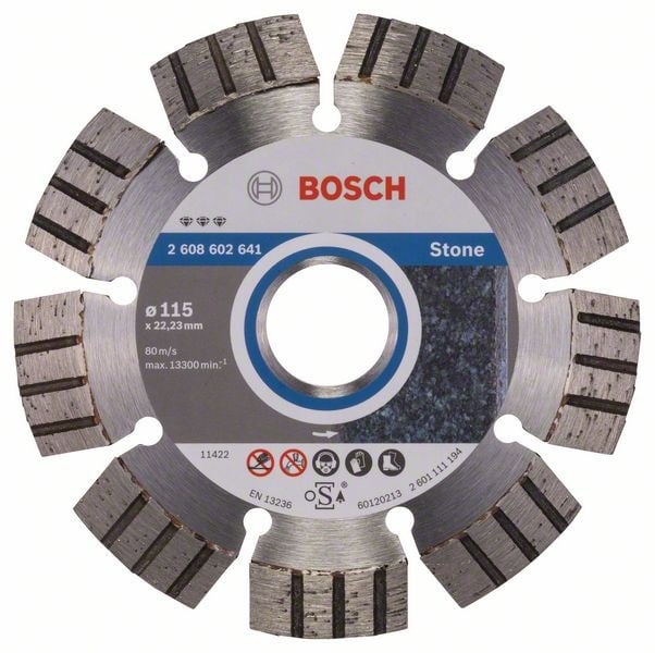 Bosch Disc diamantat Best for Stone 115x22.23x2.2x12mm