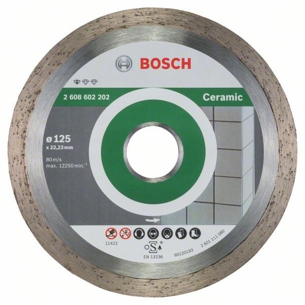 Bosch Disc diamantat Standard for Ceramic 125x22,23x1.6x7mm